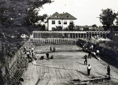 Hungary, Cegléd, Rákóczi út 31., a strand építkezése (később Városi Sportuszoda)., 1929, Kádár István, school, swimming pool, construction, Fortepan #216926