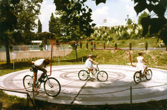 1974, Debreceni Állatkert és Vidámpark, kerékpár, színes, Fortepan #217035