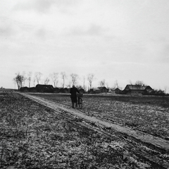 1958, Kotnyek Antal, winter, farm, dirt road, Fortepan #21705