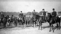 Balról a második lovon Szabó Béla Leó festőművész ül., 1918, Törökbálint Anno - Magyarszéky Gábor, Fortepan #217544