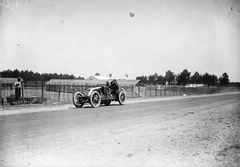 France, a Francia Autóklub Nagydíjának (Grand Prix de l'ACF) későbbi győztese Szisz Ferenc Renault AK típusú versenyautójával., 1906, Francia Nemzeti Könyvtár, car race, Renault-brand, French brand, Fortepan #217661