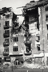 Hungary, Budapest I., Attila út 37. (Szent János tér 1/a.)., 1945, Vörös Hadsereg, Budapest, war damage, damaged building, Fortepan #217783