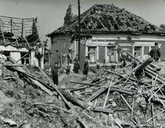 1944, Mihályi Balázs, damaged building, Fortepan #217825