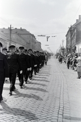 Magyarország, Esztergom, a Kossuth Lajos utca az Arany János utcánál., 1962, Almássy László, Fortepan #217860