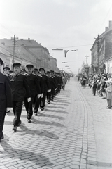 Magyarország, Esztergom, a Kossuth Lajos utca az Arany János utcánál., 1962, Almássy László, Fortepan #217861