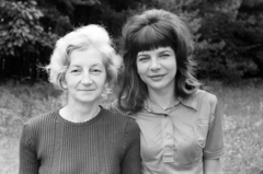 1978, Kovács Annamária, double portrait, women, hairdo, Fortepan #218031