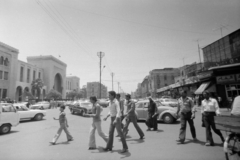 Syria, Damascus, An Naser utca, balra az Igazságügyi Palota. (Palace of Justice)., 1980, Kovács Annamária, Fortepan #218102