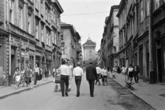 Lengyelország, Krakkó, ulica Floriańska, szemben a Flórián kapu., 1967, BL, Fortepan #218143