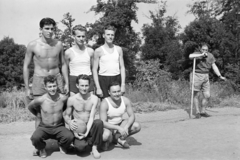 1952, BL, csoportkép, férfiak, sport, trikó, Fortepan #218314