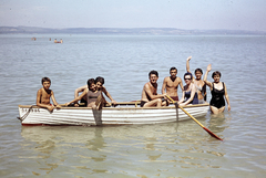 Hungary, Balatonlelle, 1960, Darányi Sándor, colorful, boat, Fortepan #218505