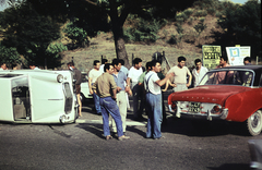 Olaszország, Róma, 1967, Darányi Sándor, baleset, Ford Taunus P3, Fiat 1100, Fortepan #218544