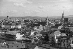 Románia,Erdély, Kolozsvár, látkép a Fellegvárból, jobbra a Szent Mihály-templom., 1968, Dőri András, Fortepan #218719