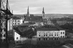 Románia,Erdély, Kolozsvár, kilátás a Ferenc József út (Strada Horea) 3-as számú házból a Szent Mihály-templom felé., 1968, Dőri András, Fortepan #218720