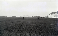 Austria, Wiener Neustadt, Wiener Strasse, a Császári és Királyi Hadsereg katonai repülőtere., 1915, Herzka Ferenc, meadow, Fortepan #218790