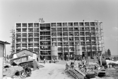 Magyarország,Balaton, Tihany, a Hotel Tihany építkezése., 1963, Hunyady József, Fortepan #218873