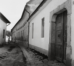 Magyarország, Szentendre, Szerb utca a Bogdányi út (Vöröshadsereg utca) felé nézve., 1971, Kotnyek Antal, kapu, Fortepan #21926