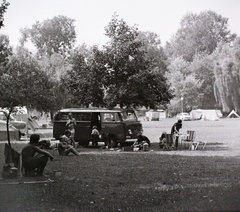 Magyarország, Nagymaros, kemping., 1971, Kotnyek Antal, Volkswagen-márka, Volkswagen Typ2, Fortepan #21931