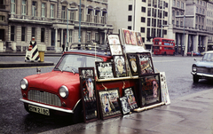 Egyesült Királyság, London, Piccadilly, a háttérben középen felül a Down Street torkolata., 1974, Mezey András, színes, emeletes autóbusz, Fortepan #219579