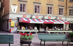 Svédország, Stockholm, Svartmangatan - Stortorget sarok., 1971, Mezey András, Fortepan #219676