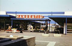 Németország, Hamburg, Osdorfer Landstraße 131., az Elbe Einkaufszentrum (Elba Bevásárlóközpont)., 1974, Mezey András, Fortepan #219841