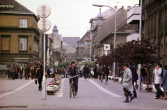 Hungary, Győr, Árpád út, szemben a Baross Gábor (Lenin) út., 1978, Mezey András, Fortepan #219868