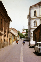 Magyarország, Pécs, Garay utca, szemben a Szent Ferenc-templom., 1981, Mezey András, Fortepan #219888