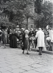 Lengyelország, Krakkó, Rynek Kleparski, a Stary Kleparz piac., 1962, Mihály Tamás, Fortepan #219946