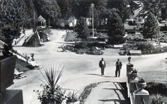 Romania,Transylvania, Borsec, Főtér, park a Hotel Mélik előtt., 1940, Ferencziné Fodor Katalin, Fortepan #220152