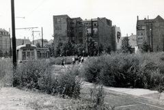 Németország, Berlin, Kelet-Berlin, a Planckstraße a Georgenstraße felől a Dorotheenstraße (Clara-Zetkin-Straße) felé nézve., 1960, Fortepan/Album051, NDK, villamos, Fortepan #220272