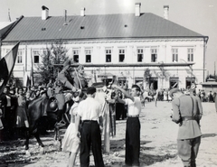 Romania,Transylvania, Gherla, Fő tér (ekkor Horthy Miklós tér, ma Piața Libertății). A felvétel 1940. szeptember 9-én, a magyar csapatok bevonulása idején készült., 1940, Kádár Attila, Fortepan #220427