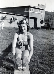 1940, Kádár Attila, modern architecture, bathing suit, Fortepan #220453