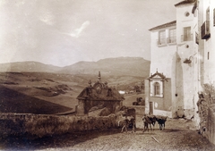 Spanyolország, Ronda, Calle Cuesta de Santo Domingo., 1915, Jakucs János, Honti család, Fortepan #220778