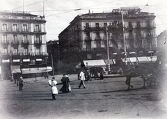 Spanyolország, Madrid, Puerta del Sol, szemben a Calle del Carmen torkolata., 1915, Jakucs János, Honti család, Fortepan #220783