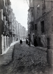 Spanyolország, Burgos, Calle Avellanos a Calle Arco del Pilar felől nézve., 1915, Jakucs János, Honti család, Fortepan #220785