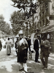 Spanyolország, Barcelona, Pla de la Boqueria (Llano de la Boquería) a Rambla de Sant Josep (Rambla de San José) felé nézve., 1915, Jakucs János, Honti család, Fortepan #220799