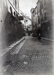 Franciaország, Nîmes, a Rue de l'Aspic a Place de l'Horloge felől., 1915, Jakucs János, Honti család, Fortepan #220806