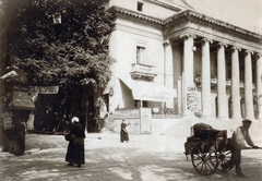 Franciaország, Nîmes, Place de la Maison Carrée, Városi Színház (Théâtre municipal)., 1915, Jakucs János, Honti család, Fortepan #220809