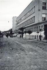 Szlovákia, Kassa, ulica Postová (gróf Teleki Pál utca) 18 - 20., Postapalota az 1941. június 26.-i bombázás után., 1941, Matthaeidesz Konrád, Fortepan #220870