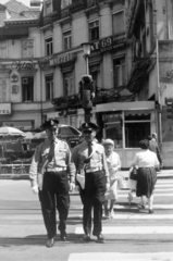 Belgium, Brüsszel, Place de Louise / Louizaplein, az Avenue Louise / Louizalaan sarkánál. , 1962, Jakucs János, Kalivoda Alajos, Fortepan #220950