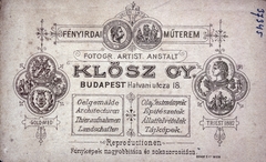 1900, Laborcz György, hátlap, fényképész, műterem, Fortepan #221292