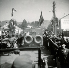 1940, Fábián István, Best of, bevonulás, pótkerék, teherautó, rendszám, Fortepan #221745