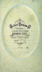 1900, Milkovits Gábor, hátlap, fényképész, műterem, Fortepan #222278