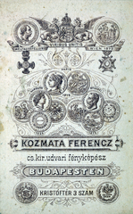 1900, Milkovits Gábor, hátlap, fényképész, műterem, Fortepan #222283