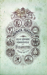 1900, Milkovits Gábor, hátlap, fényképész, műterem, Fortepan #222284