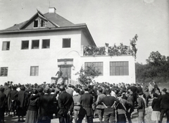 Magyarország, Pomáz, a Gyopár Turista Egyesület Csikóváraljai turistaházának átadási ünnepsége 1925. október 11-én., 1925, Székely Pál, Fortepan #222318