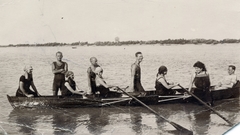 1925, Székely Pál, evezés, kielboot, Fortepan #222323