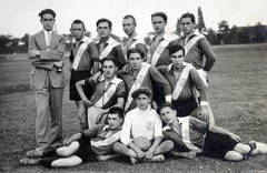 Szerbia, Szabadka, 1936, Milkó, futballcsapat, kakukktojás, Fortepan #222483