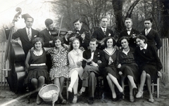 Serbia, Subotica, 1930, Milkó, sailor blouse, popcorn, tarboosh, band, Fortepan #222503