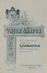 1906, Milkó, műterem, hátlap, fényképész, Fortepan #222590