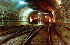 Magyarország, Budapest I., Déli pályaudvar metró végállomás, kihúzó alagút., 1974, Fortepan/Album058, metró, Budapest, Fortepan #222701